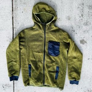 Cotopaxi Cubre Hooded Full Zip Fleece Jacket Women's Size Medium Olive Green